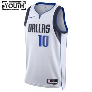Nike Dallas Mavericks Dorian Finney-Smith 10 Trikot Association Edition Swingman Weiß Für Kinder