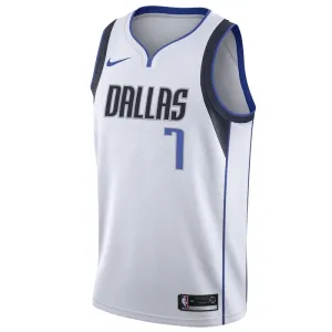 Nike Dallas Mavericks Dwight Powell 7 Trikot Association Edition Swingman Weiß Für Herren