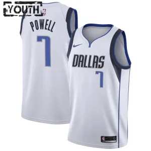 Nike Dallas Mavericks Dwight Powell 7 Trikot Association Edition Swingman Weiß Für Kinder