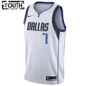 Nike Dallas Mavericks Dwight Powell 7 Trikot Association Edition Swingman Weiß Für Kinder