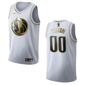 Nike Dallas Mavericks Golden Edition Trikot Personalisiert Swingman Weiß Für Herren Nike Dallas Mavericks Golden Edition Trikot Personalisiert Swingman Weiß Für Herren