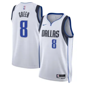 Nike Dallas Mavericks Josh Green 8 Trikot Association Edition Swingman Weiß Für Herren