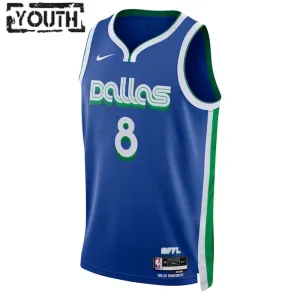 Nike Dallas Mavericks Josh Green 8 Trikot City Edition 22/23 Swingman Blau Für Kinder