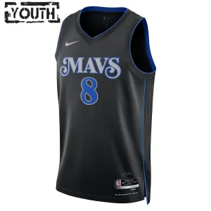 Nike Dallas Mavericks Josh Green Trikot City Edition 23/24 Swingman Schwarz Für Kinder