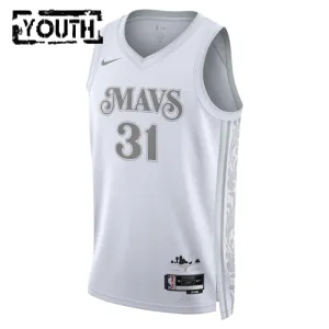 Nike Dallas Mavericks Klay Thompson Trikot City Edition 24/25 Swingman Weiß Für Kinder