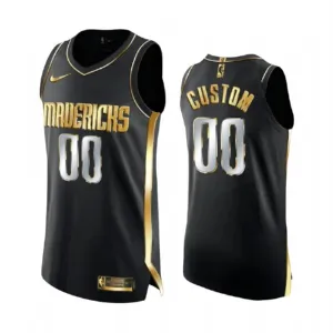 Nike Dallas Mavericks Limited Golden Edition Trikot Personalisiert Swingman Schwarz Für Herren Nike Dallas Mavericks Limited Golden Edition Trikot Personalisiert Swingman Schwarz Für Herren