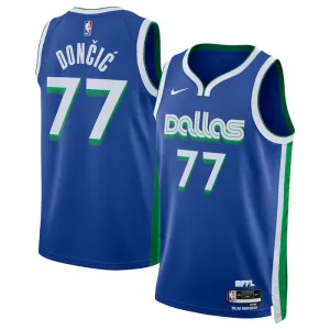 Nike Dallas Mavericks Luka Doncic 77 Trikot City Edition 22/23 Swingman Blau Für Herren