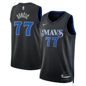 Nike Dallas Mavericks Luka Doncic Trikot City Edition 23/24 Swingman Schwarz Für Herren