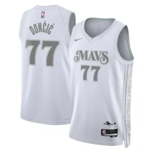 Nike Dallas Mavericks Luka Doncic Trikot City Edition 24/25 Swingman Weiß Für Herren