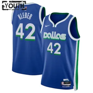 Nike Dallas Mavericks Maximilian Kleber 42 Trikot City Edition 22/23 Swingman Blau Für Kinder