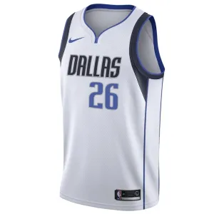 Nike Dallas Mavericks Spencer Dinwiddie 26 Trikot Association Edition Swingman Weiß Für Herren
