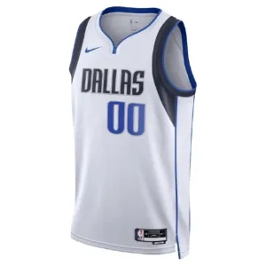 Nike Dallas Mavericks Trikot Personalisiert Association Edition Swingman Weiß Für Herren
