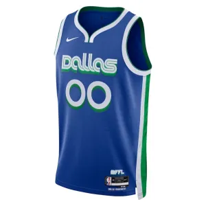 Nike Dallas Mavericks Trikot Personalisiert City Edition 22/23 Swingman Blau Für Herren