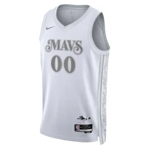 Nike Dallas Mavericks Trikot Personalisiert City Edition 24/25 Swingman Weiß Für Herren