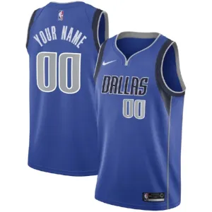 Nike Dallas Mavericks Trikot Personalisiert Icon Edition Swingman Blau Für Herren