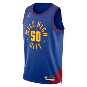 Jordan Denver Nuggets Aaron Gordon 50 Trikot Statement Edition Swingman Blau Für Herren
