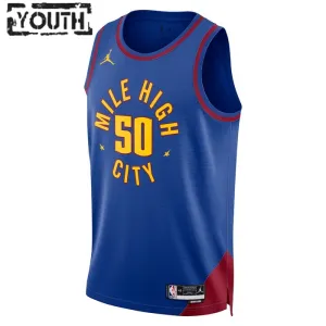 Jordan Denver Nuggets Aaron Gordon 50 Trikot Statement Edition Swingman Blau Für Kinder