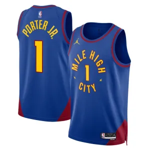 Jordan Denver Nuggets Michael Porter JR 1 Trikot Statement Edition Swingman Blau Für Herren