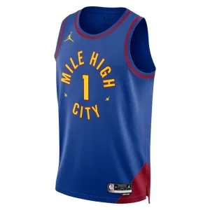 Jordan Denver Nuggets Michael Porter JR 1 Trikot Statement Edition Swingman Blau Für Herren
