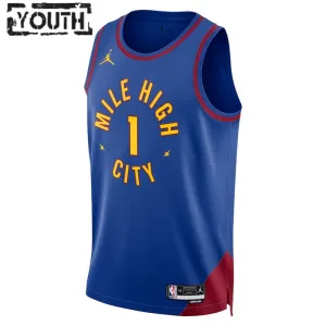 Jordan Denver Nuggets Michael Porter JR 1 Trikot Statement Edition Swingman Blau Für Kinder
