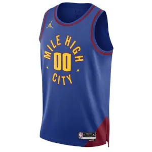 Jordan Denver Nuggets Trikot Personalisiert Statement Edition Swingman Blau Für Herren