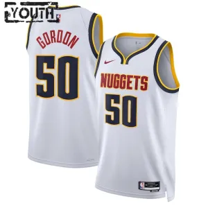 Nike Denver Nuggets Aaron Gordon 50 Trikot Association Edition Swingman Weiß Für Kinder