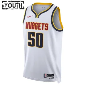 Nike Denver Nuggets Aaron Gordon 50 Trikot Association Edition Swingman Weiß Für Kinder