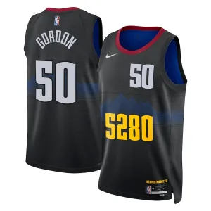 Nike Denver Nuggets Aaron Gordon Trikot City Edition 23/24 Swingman Schwarz Für Herren