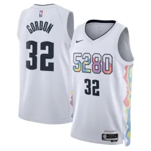 Nike Denver Nuggets Aaron Gordon Trikot City Edition 24/25 Swingman Weiß Für Herren