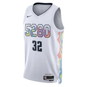 Nike Denver Nuggets Aaron Gordon Trikot City Edition 24/25 Swingman Weiß Für Herren