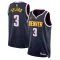 Nike Denver Nuggets Bones Hyland 3 Trikot Icon Edition Swingman Navy Für Herren