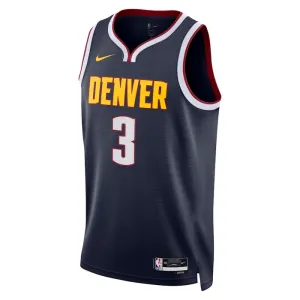 Nike Denver Nuggets Bones Hyland 3 Trikot Icon Edition Swingman Navy Für Herren