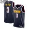 Nike Denver Nuggets Bones Hyland 3 Trikot Icon Edition Swingman Navy Für Kinder