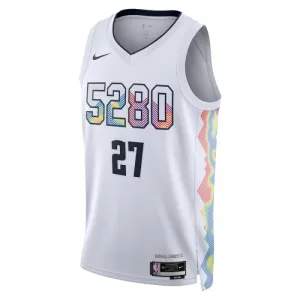Nike Denver Nuggets Jamal Murray Trikot City Edition 24/25 Swingman Weiß Für Herren