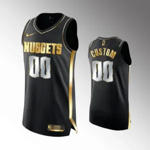 Nike Denver Nuggets Limited Golden Edition Trikot Personalisiert Swingman Schwarz Für Herren Nike Denver Nuggets Limited Golden Edition Trikot Personalisiert Swingman Schwarz Für Herren