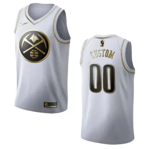 Nike Denver Nuggets Limited Golden Edition Trikot Personalisiert Swingman Weiß Für Herren Nike Denver Nuggets Limited Golden Edition Trikot Personalisiert Swingman Weiß Für Herren