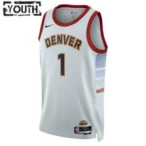 Nike Denver Nuggets Michael Porter JR 1 Trikot City Edition 22/23 Swingman Grau Für Kinder