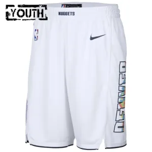Nike Denver Nuggets Shorts City Edition 24/25 Swingman Für Kinder