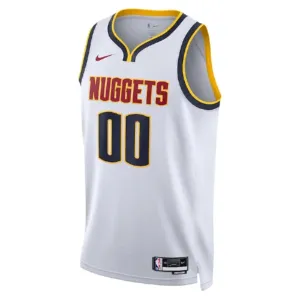 Nike Denver Nuggets Trikot Personalisiert Association Edition Swingman Weiß Für Herren