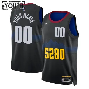 Nike Denver Nuggets Trikot Personalisiert City Edition 23/24 Swingman Für Kinder