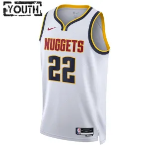Nike Denver Nuggets Zeke Nnaji 22 Trikot Association Edition Swingman Weiß Für Kinder