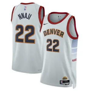 Nike Denver Nuggets Zeke Nnaji 22 Trikot City Edition 22/23 Swingman Grau Für Herren