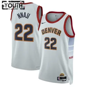 Nike Denver Nuggets Zeke Nnaji 22 Trikot City Edition 22/23 Swingman Grau Für Kinder