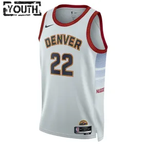 Nike Denver Nuggets Zeke Nnaji 22 Trikot City Edition 22/23 Swingman Grau Für Kinder