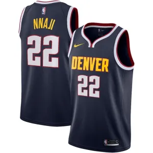 Nike Denver Nuggets Zeke Nnaji 22 Trikot Icon Edition Swingman Navy Für Herren