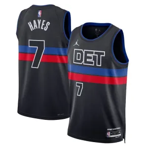 Jordan Detroit Pistons Killian Hayes 7 Trikot Statement Edition Swingman Schwarz Für Herren