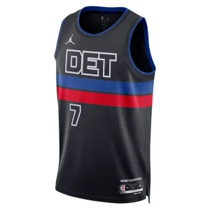 Jordan Detroit Pistons Killian Hayes 7 Trikot Statement Edition Swingman Schwarz Für Herren