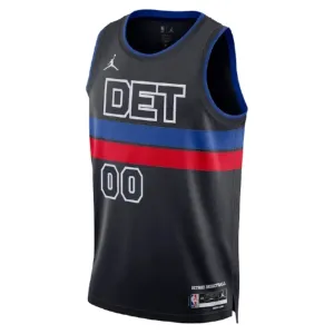 Jordan Detroit Pistons Trikot Personalisiert Statement Edition Swingman Schwarz Für Herren