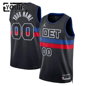 Jordan Detroit Pistons Trikot Personalisiert Statement Edition Swingman Schwarz Für Kinder