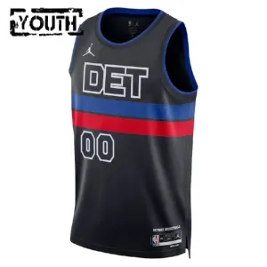 Jordan Detroit Pistons Trikot Personalisiert Statement Edition Swingman Schwarz Für Kinder